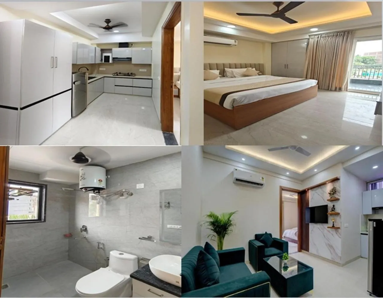 Hotel Luxury 1 Bhk Serviced Apartments Near Artemis Hospital Sector 52